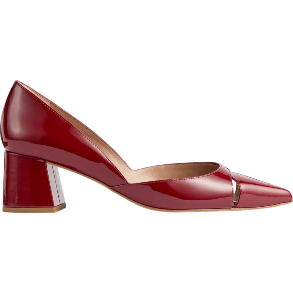 LK Bennett Cecile Cut Out Block Heel Court